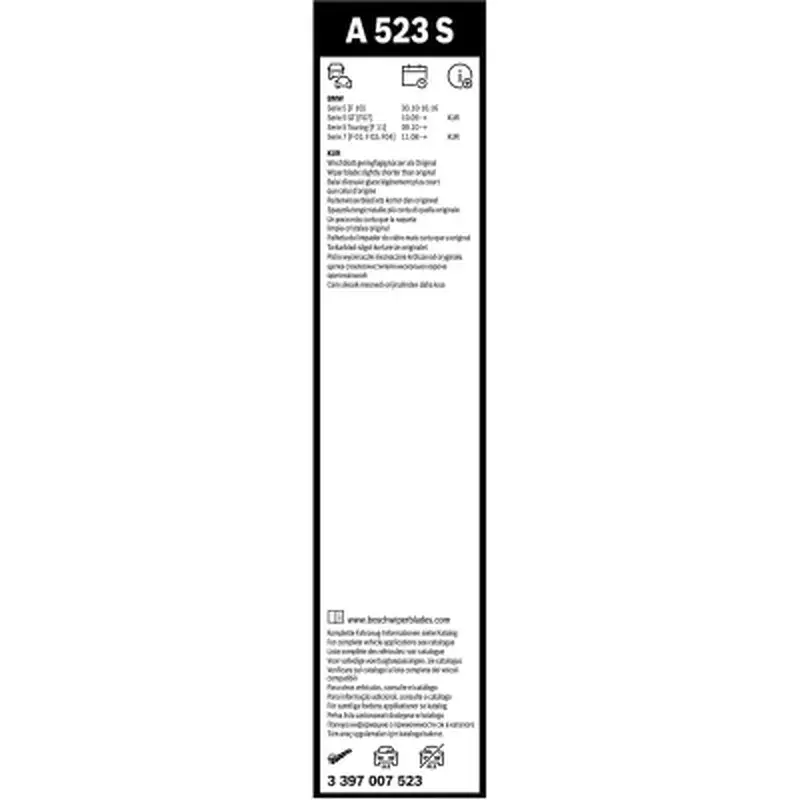 Щітка склоочисника Bosch 3 397 007 523 - фото 5