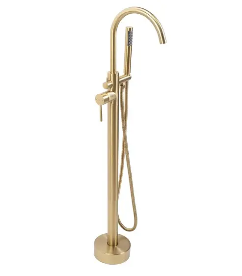 Змішувач для ванни Rea Mono brushed gold підлоговий REA-B2716, Золотий