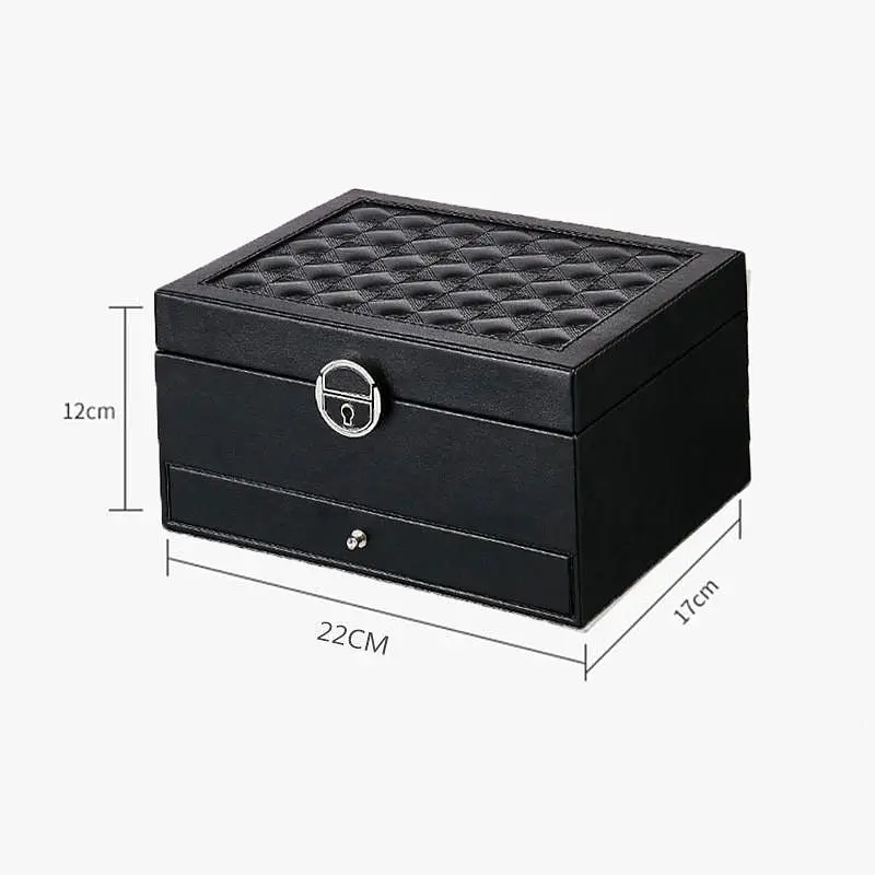 Скринька для прикрас, скриня для біжутерії, органайзер для біжетерії Чорна - фото 2