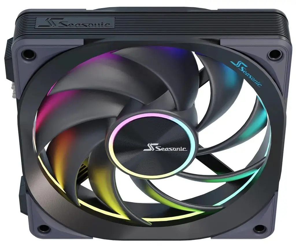 Комплект вентиляторів Seasonic MagFlow ARGB 120 3 in 1 (MAGFLOW-ARGB-3) Black - фото 6