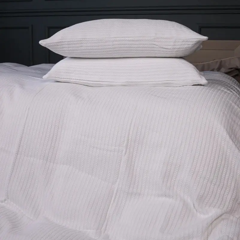 Покрывало с наволочками MirSon №10-01 Arrowline White (2200010404371) - фото 2