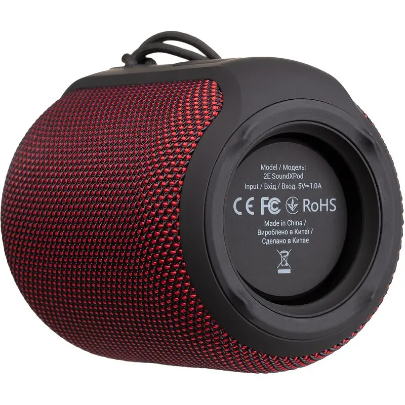 Портативна акустика 2E SoundXPod TWS MP3 Wireless Waterproof Red (2E-BSSXPWRD) - фото 4