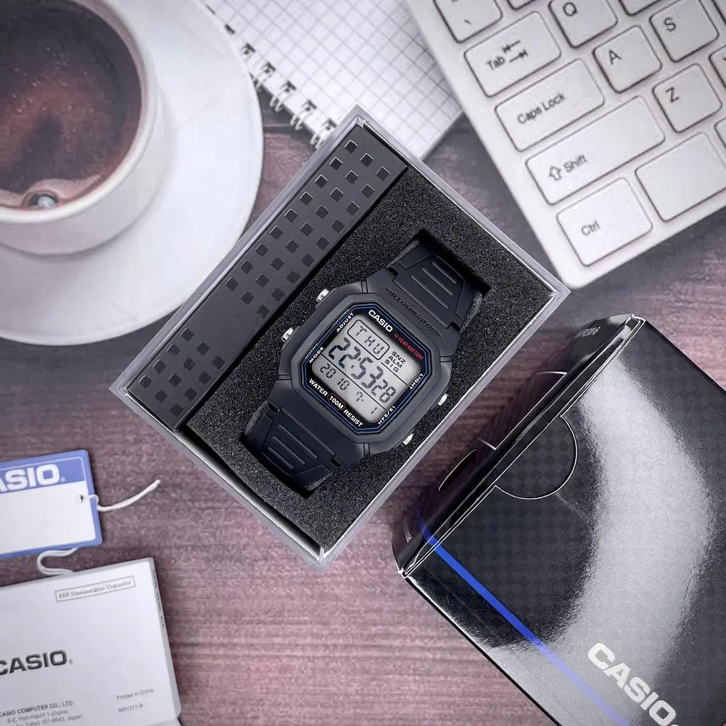 Чоловічий годинник Casio W-800H-1A Чорний ( AT1141-0059 ) - фото 2