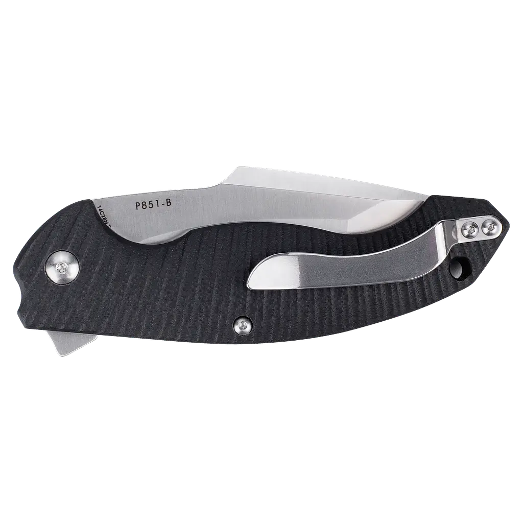 Ніж складаний туристичний Ruike P851-B, (8.9 см) 14C28N / G10 чорний - фото 2