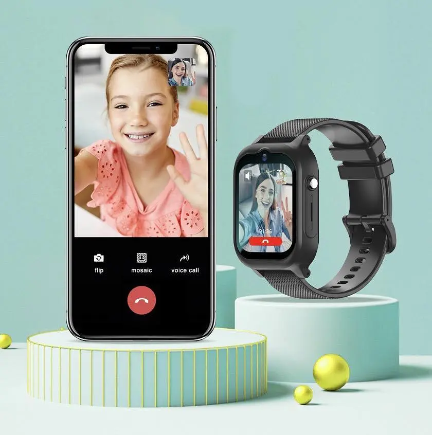 Детские смарт-часы Lemfo K26 с GPS видеозвонком HD-камерой и 2 дополнительными корпусами в комплекте Черный - фото 8