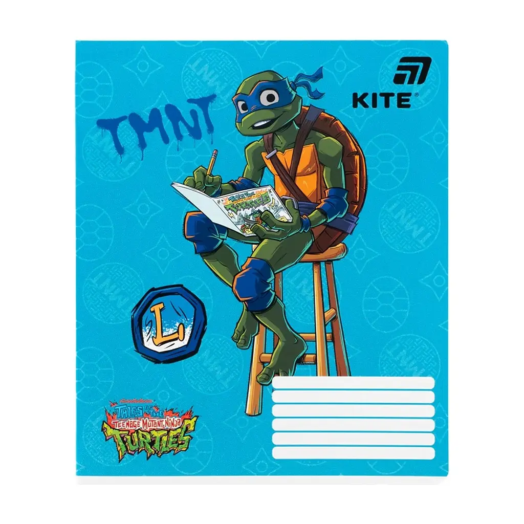 Зошит Kite Ninjia Turtles, 18 аркушів, клітинка (NT26-236), в асортименті - фото 4