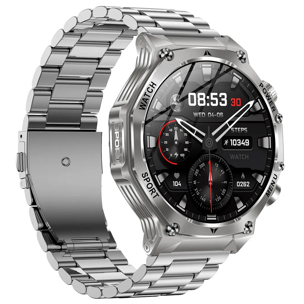 Часы Smart Surf X Pro Silver Steel, 2 ремешка - фото 3