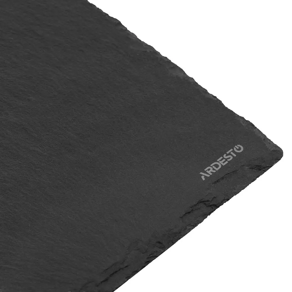 Дошка сервірувальна сланцева Ardesto 20х30 см чорна (AR0951) - фото 4