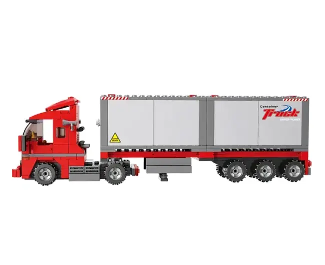 Конструктор M38-B0338 SLUBAN "Місто. Трейлер" фігурки 3шт 345 деталей в коробці (6903149507017) - фото 3