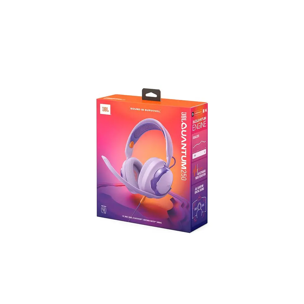 Навушники JBL Quantum 250 Purple (JBLQTUM250PUR) - фото 6