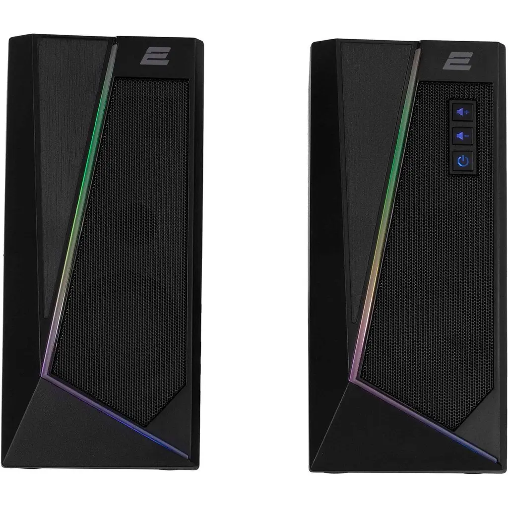 Акустична система 2E PCS233 RGB 2.0 USB Black (2E-PCS233BK) [99449] - фото 2