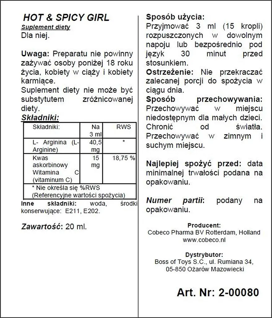 Збуджувальні краплі для жінок Hot Spicy Girl 20 мл - фото 4