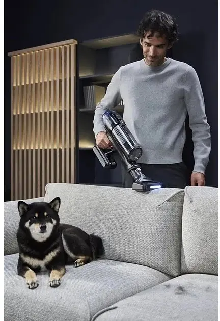 Rowenta Пилосос Rowenta безпровідний X-Force Flex 16.60 Animal, 315Вт, вологе прибирання, конт пилок -0.65л, автон. робота до 120хв, HEF system 99,9%, чорно-сірий - фото 7