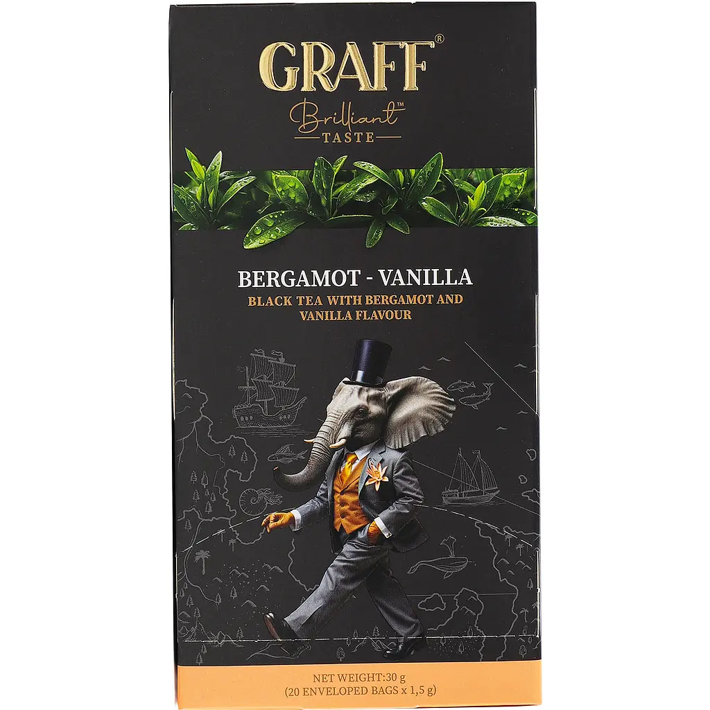 Чай чорний байховий Graff Bergamot-Vanilla 30 г (20 шт. х 1.5 г) - фото 5