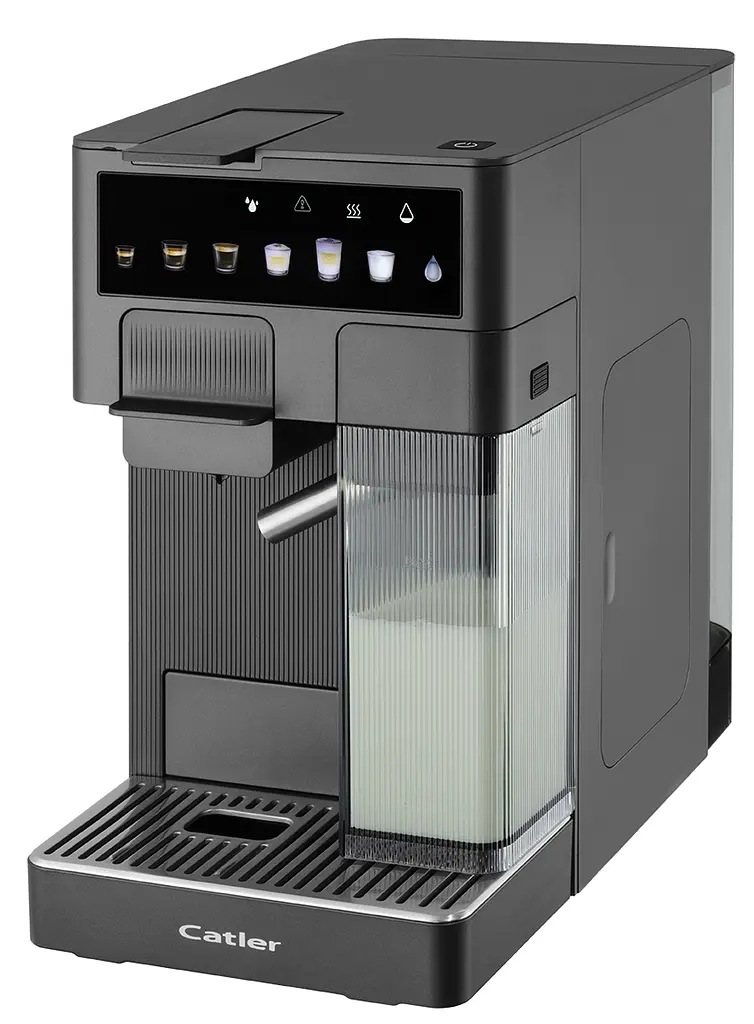 CATLER Кавоварка Catler капсульна Renzo 1.6л, капсули, мелена кофе, сенсорне керування, автоматичний капучинатор, сірий - фото 2