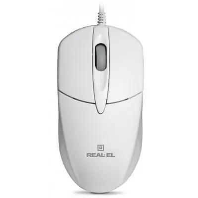 Компьютерная мышка Real-El RM-211 USB White (EL123200014) - фото 2