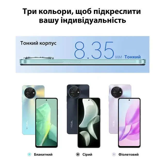 Смартфон Blackview Oscal Tiger 12 12/256 Gb Cerulean Blue (блакитний) - фото 6