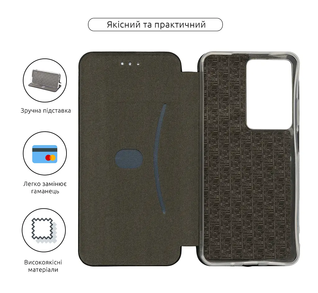 Чехол-книжка для Realme C75 4G/C75x 4G/C73 5G, G-Case, черный, кожаный чехол-книга из экокожи (PU) и TPU, с магнитом, с подставкой и вместительным кардхолдером, противоударный, защита всего корпуса, ArmorStandart (ARM82893) - фото 3