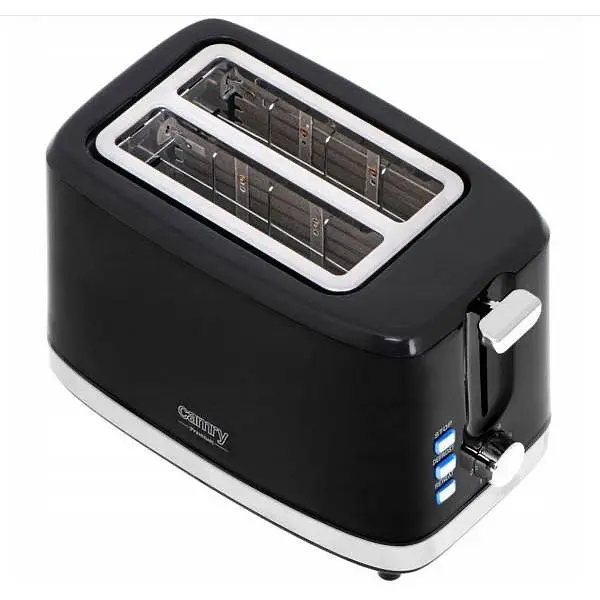 Тостер + підставка для булочок Camry CR 3218 900 Вт 6 режимів нержавіюча сталь автовідключення чорний - фото 2