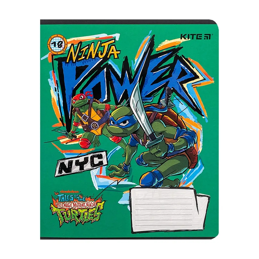 Зошит Kite Ninja Turtles, 18 аркушів, клітинка (NT24-236), в асортименті - фото 5