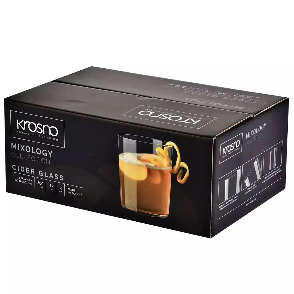 Набір склянок для сидру Krosno Mixology скло 500 мл 6 шт. (855257) - фото 3