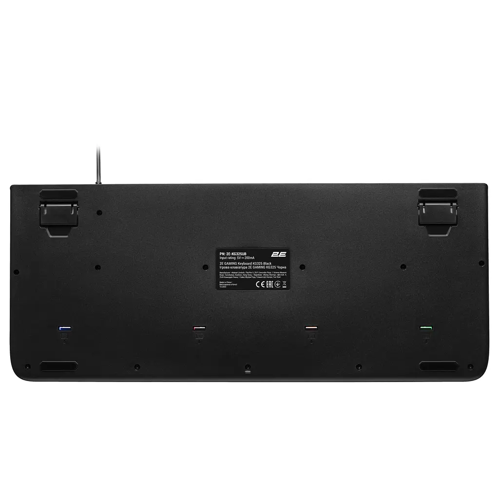 Клавіатура мембранна ігрова з підсвіткою 2E GAMING KG325 Black, 104key, USB-A, EN/UA/RU, LED - фото 2