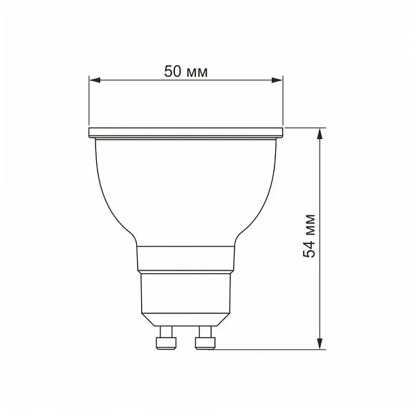LED лампа VIDEX MR16e 6W GU10 3000K - фото 3