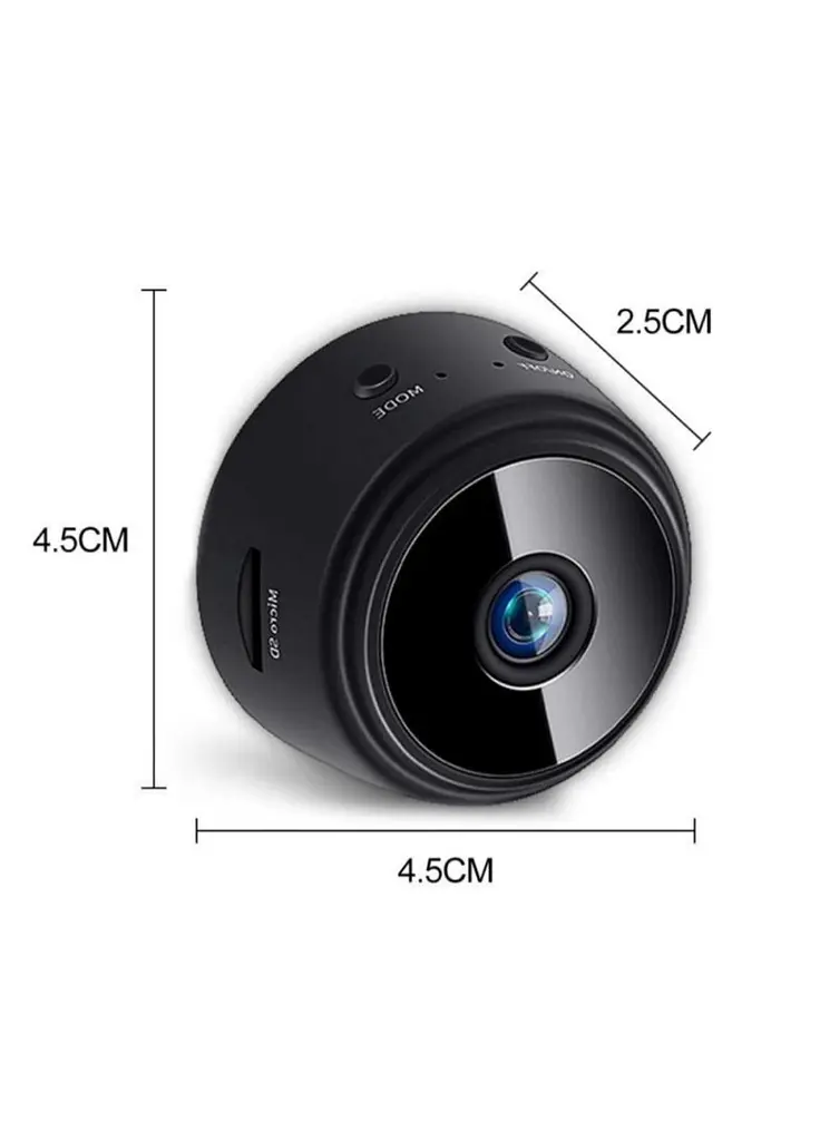 Міні-камера IP P2P HD камера з WiFi A9 чорна 4.5х4.5х2.5 см бездротова  - фото 6