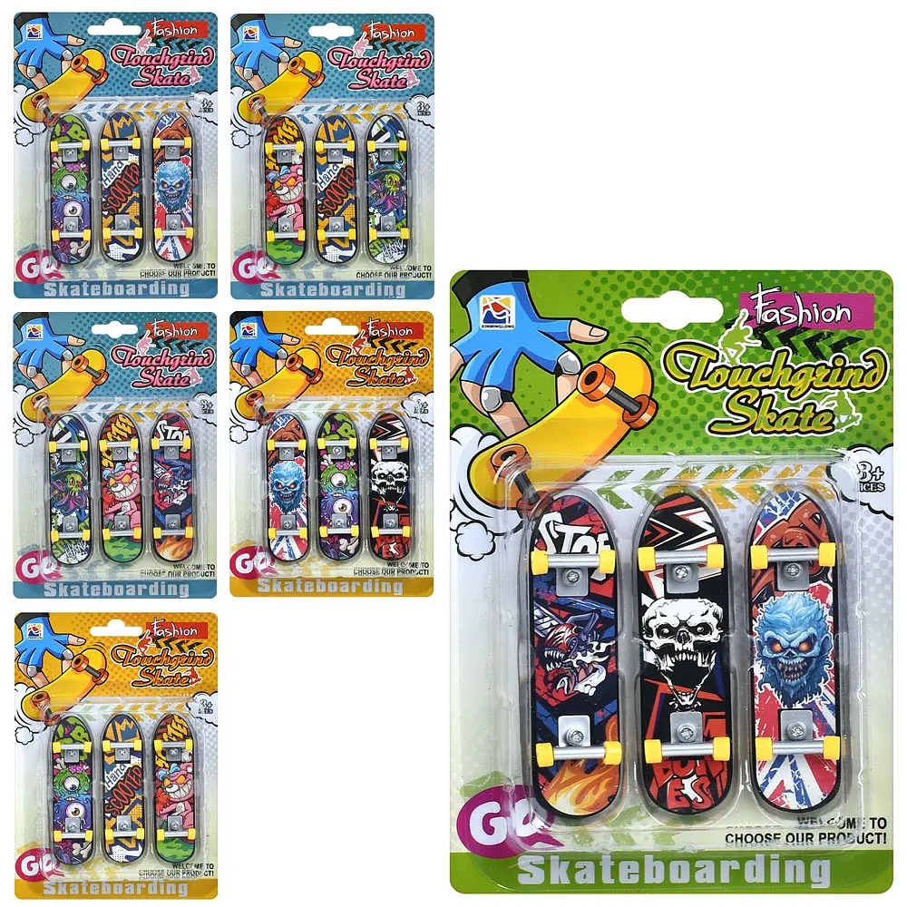 Набір фінгербордів, 3 міні-скейти 9.7 см (В асортименті) - фото 2