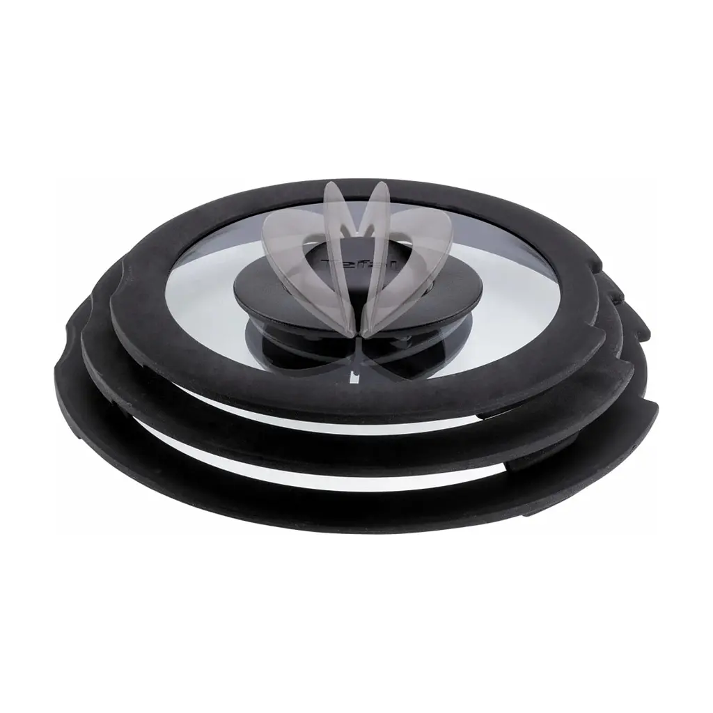 Кришка для посуду Tefal Ingenio 28см, скло, силікон, прозоро-чорний (L9846753) - фото 2