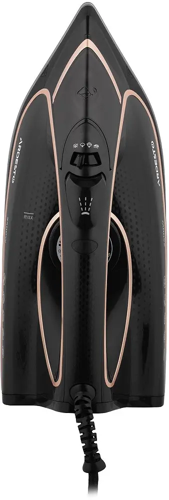 Утюг Ardesto IR-B2235, Black/Gold, 2400W, кераміка, паровий удар, резервур 450мл, захист від кальцинації, антикрапля, плавне регулювання потужності пари, автоматичне відключення - фото 6