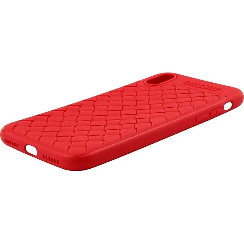 Чохол-накладка Usams Yun Series Apple iPhone X Red - фото 6