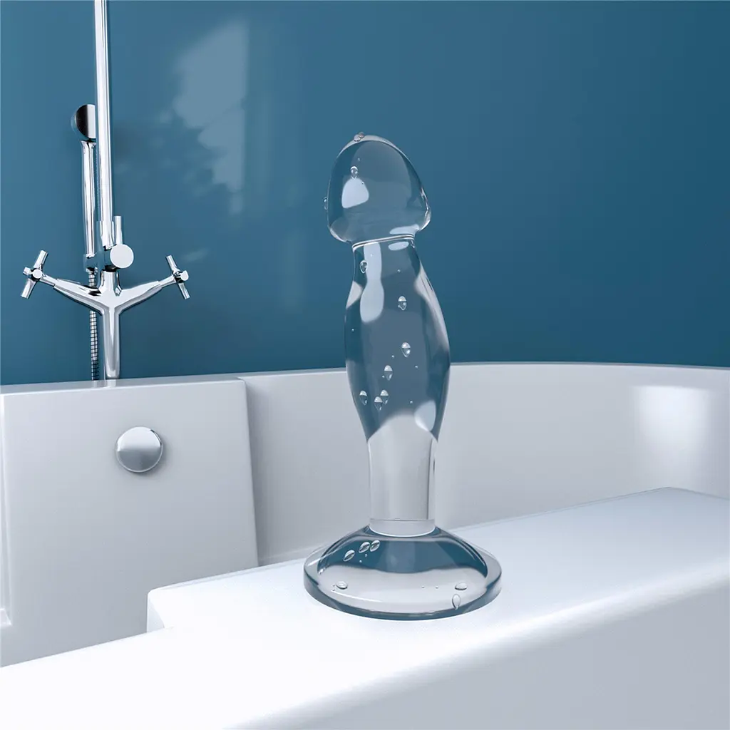 Анальна пробка LoveToy Flawless 16.5 см (прозорий) - фото 10