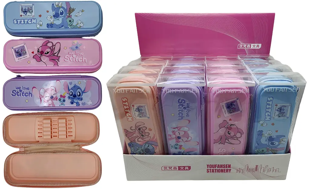 Пенал-косметичка с держателем Стич, 91-А (в ассортименте) - фото 2