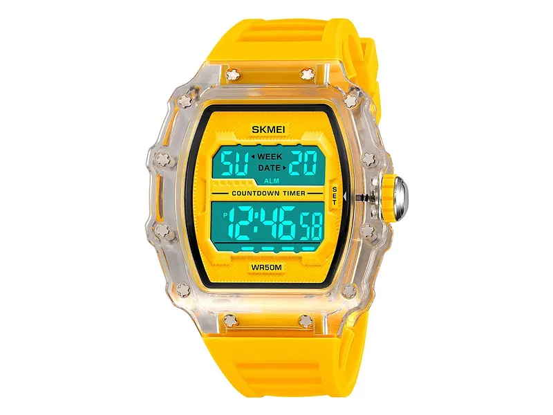 Чоловічий наручний годинник 2296WTYL White-Yellow Skmei acs0030037 - фото 3