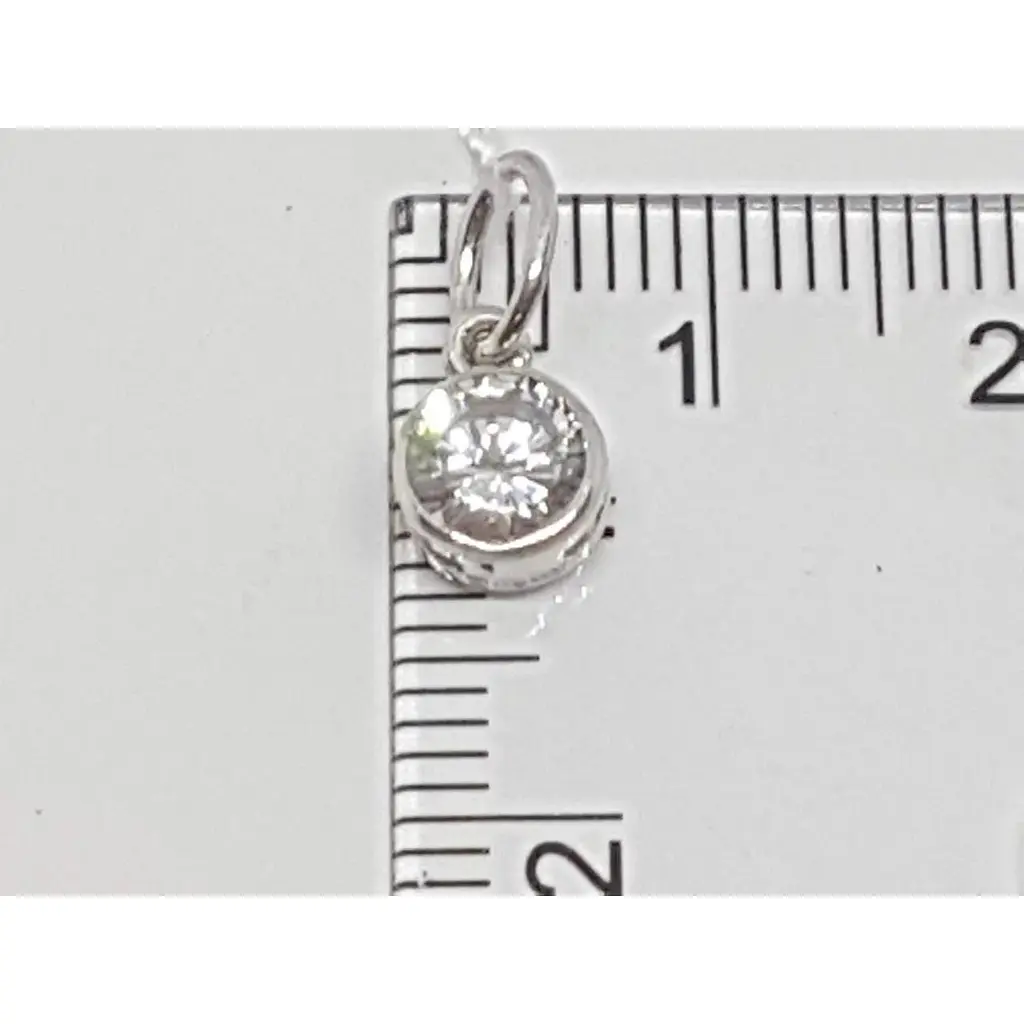 Срібна підвіска Vegas з фіанітом. 30007Р - фото 4