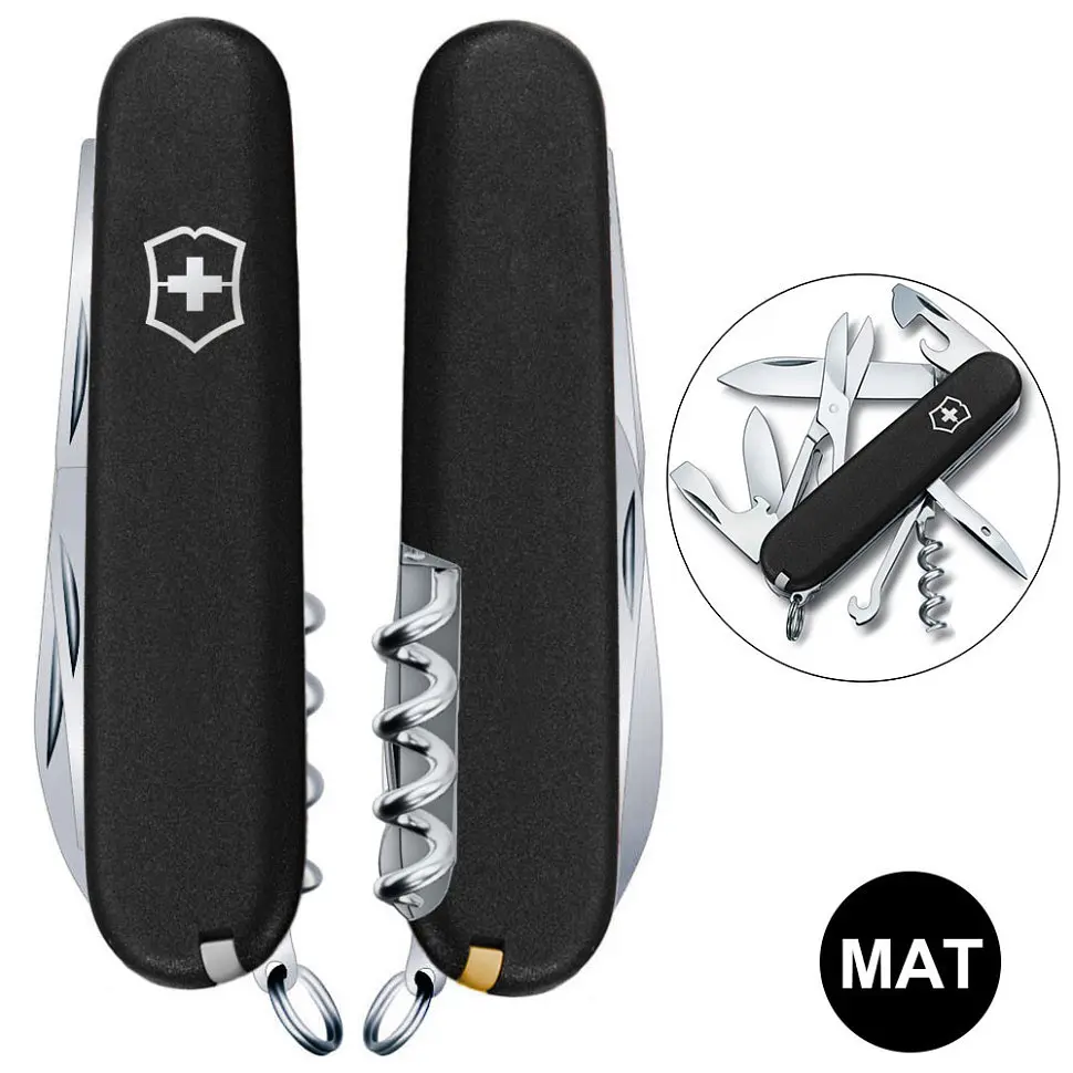 Ніж Victorinox Climber Mat 91мм 14функ чорн мат