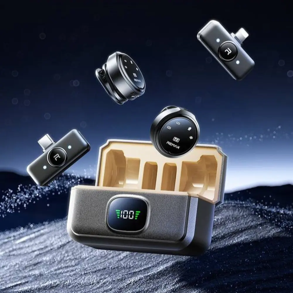 Бездротова мікрофонна система REMAX K22 dual-mic (iP/Type-C) Tarnish - фото 2