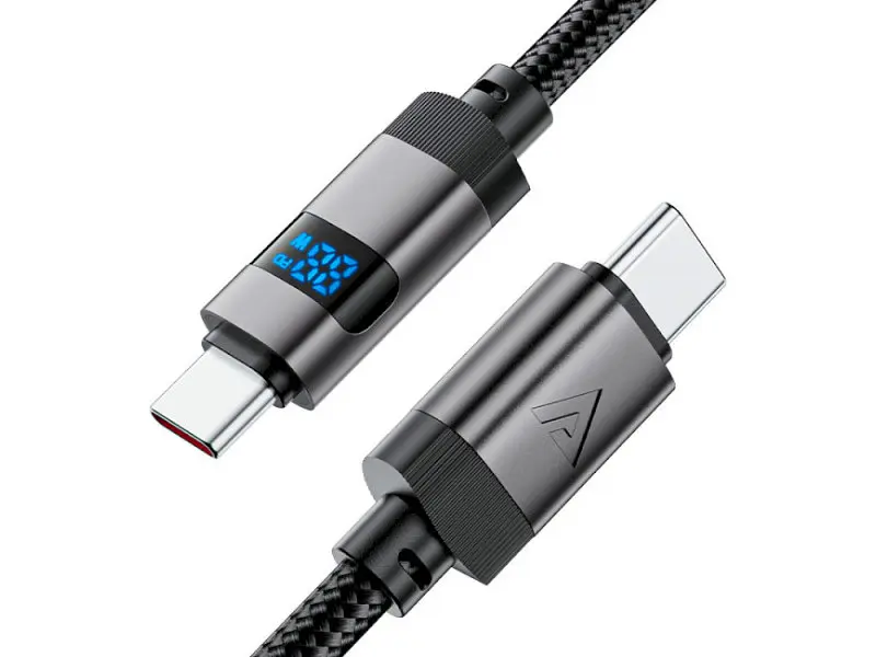 Кабель Acefast C15-03 USB-C to USB-C 60W 1.2м Black (6974316283720) - фото 3
