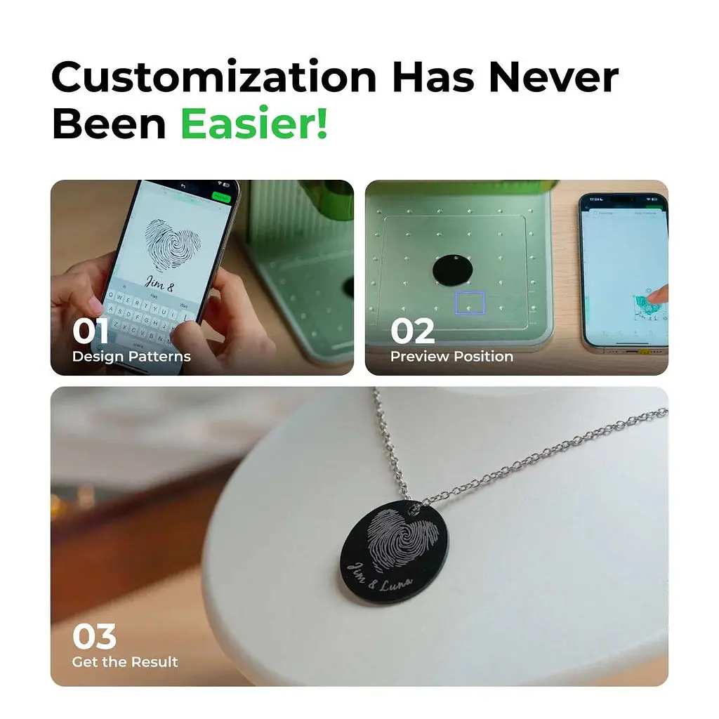 Лазерний гравірувальний верстат 2 в 1 xTool F1 Deluxe (F1-DB) - фото 8