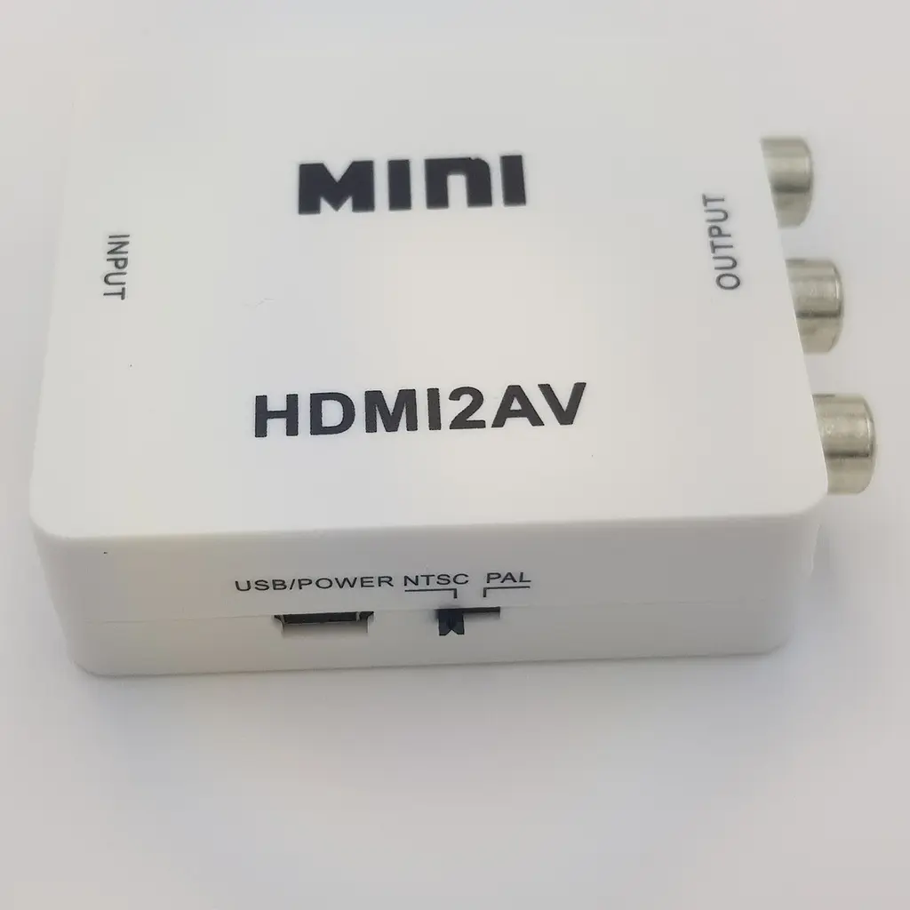 Конвертер адаптер з HDMI на AV тюльпани RCA перехідник перетворювач 1080P відео та аудіо UKC білий - фото 3