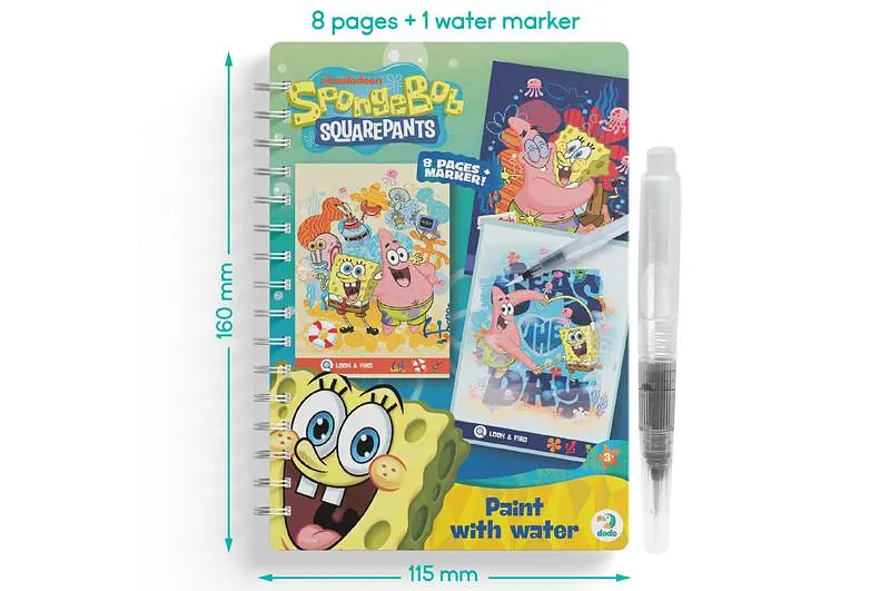 Набір водних розмальовок 200642 "Малюй водою: SpongeBob" DoDo - фото 5