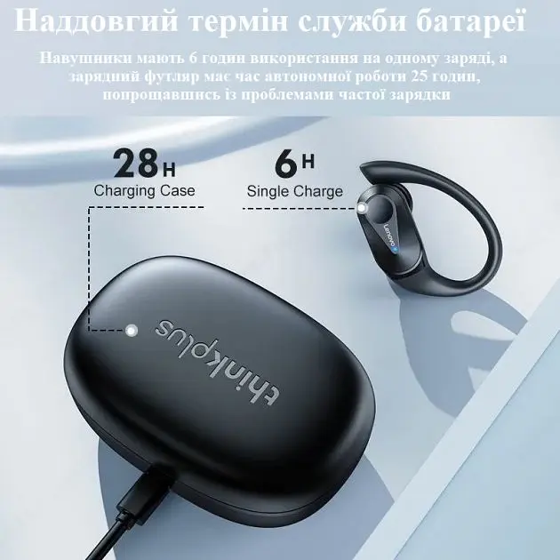 Дротові навушники Lenovo LP75 black - фото 2