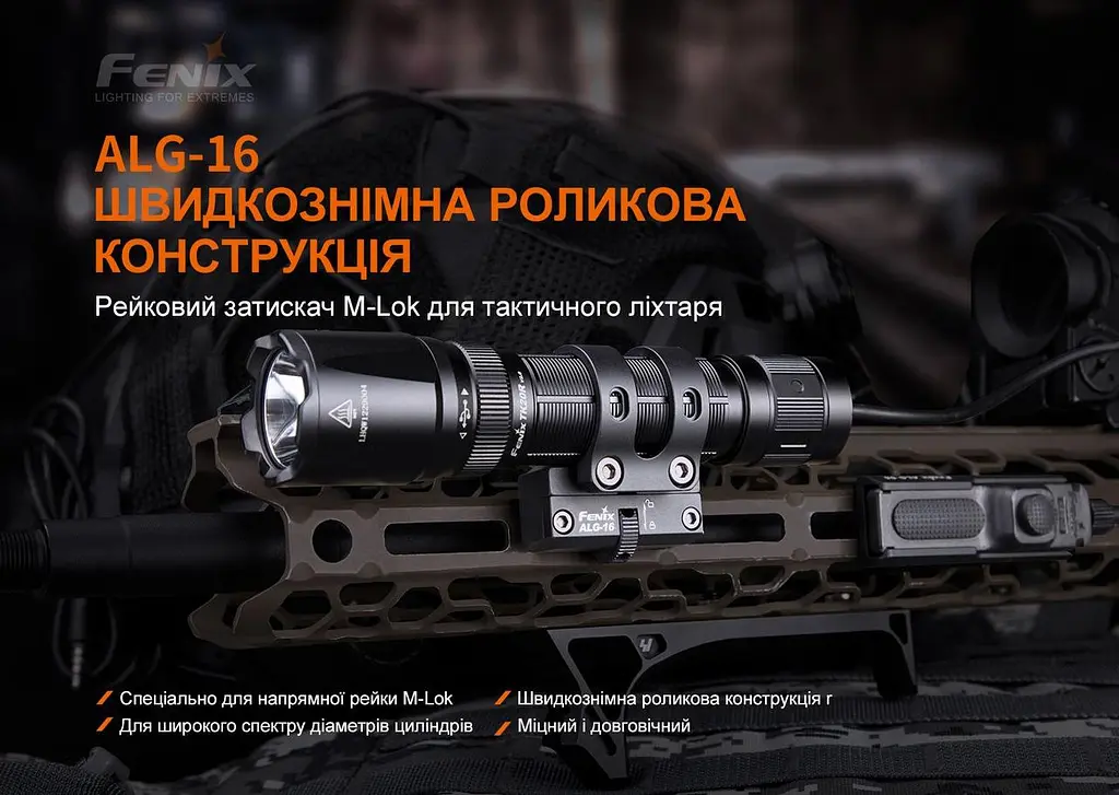 Крепление на оружие для фонарей Fenix ALG-16 - фото 5