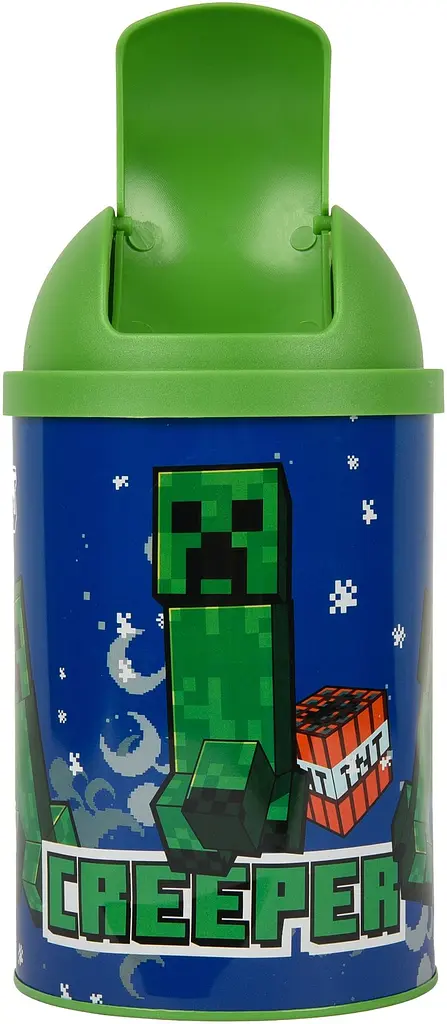 Настільний контейнер для сміття Yes Minecraft Creepe металевий, 10х18 см (708569) - фото 2