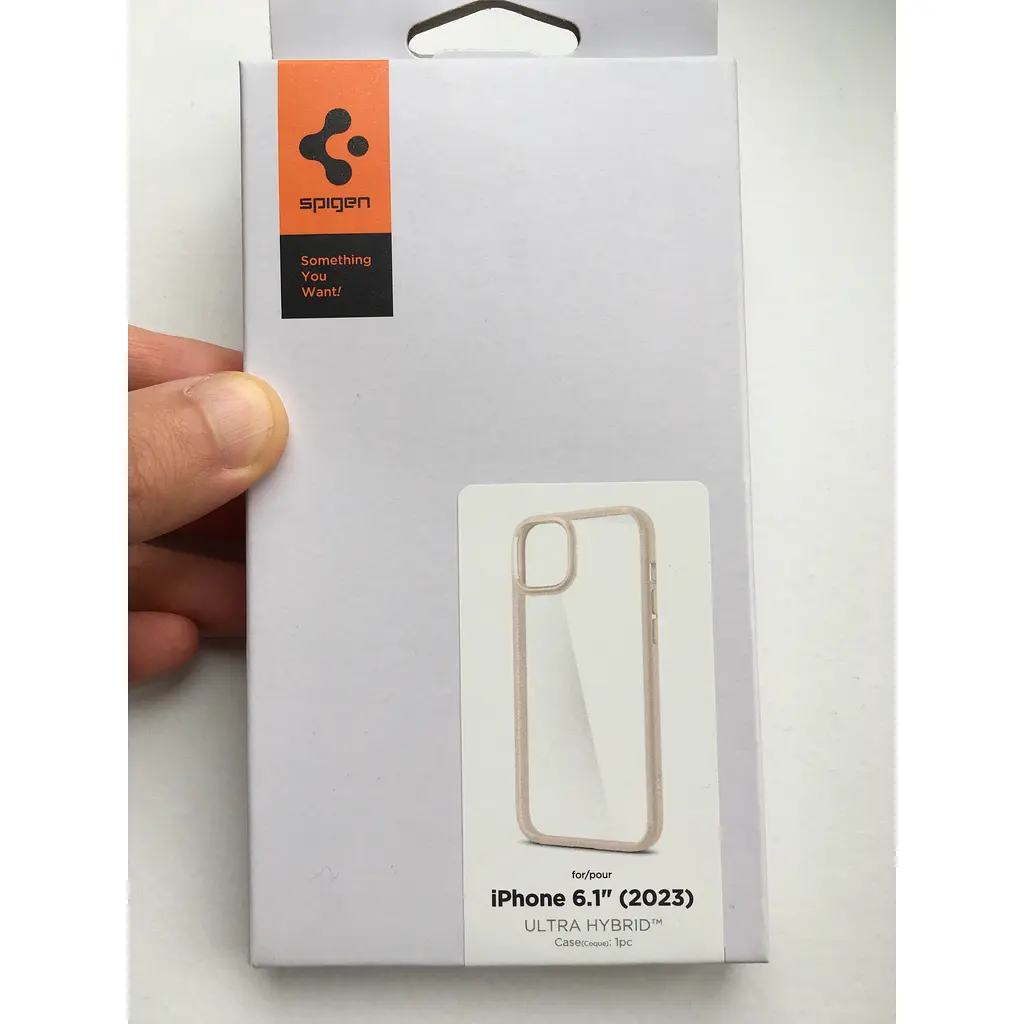 Протиударний прозорий чохол Spigen Ultra Hybrid  для iPhone 15 Mute Beige ACS06800 - фото 10