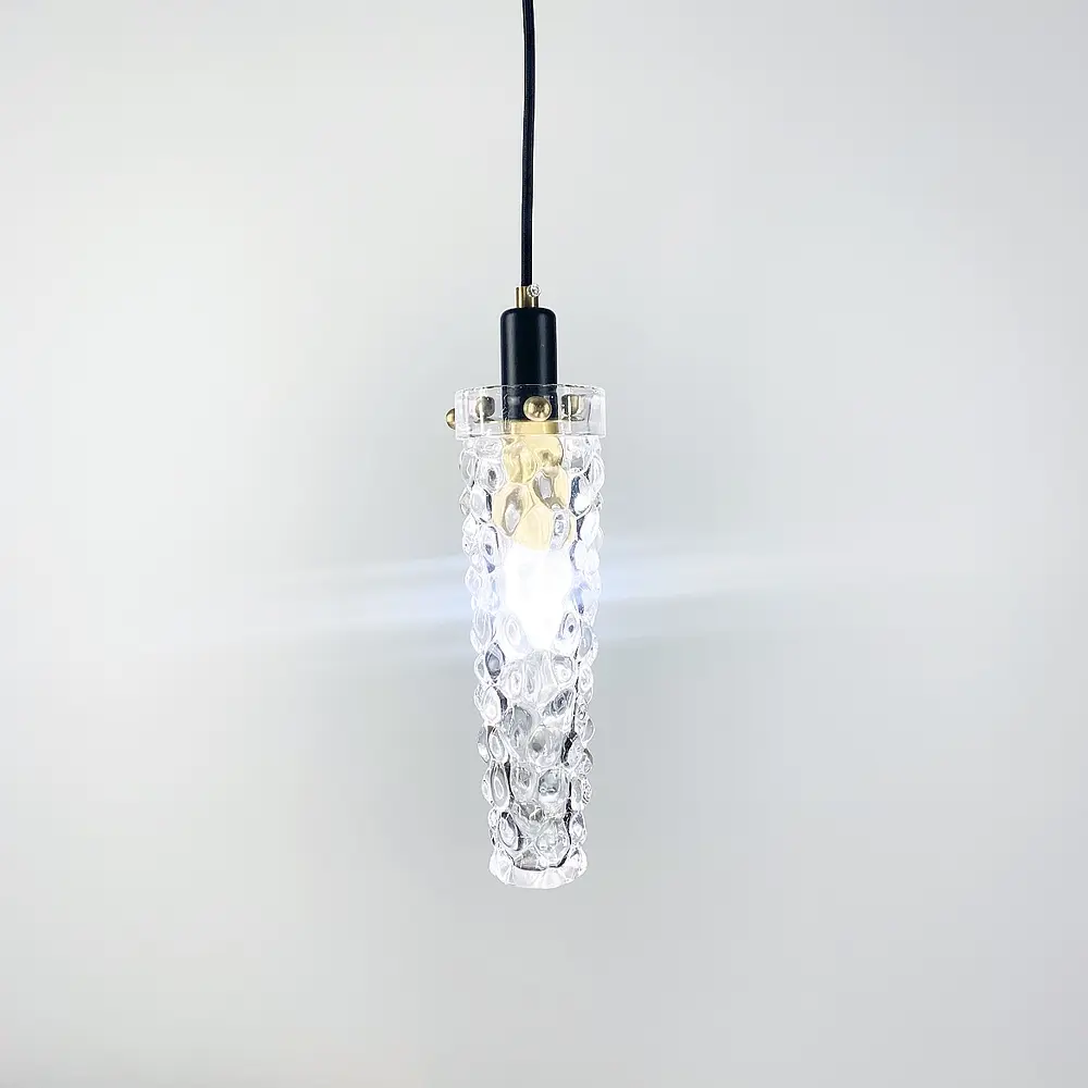 Удлиненный светильник со стеклянным рельефным плафоном | Line F | Арт. SGA8/1 - фото 3