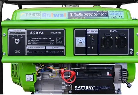 Бензиновий генератор Rolwal RB-J-GE-9000E - фото 8