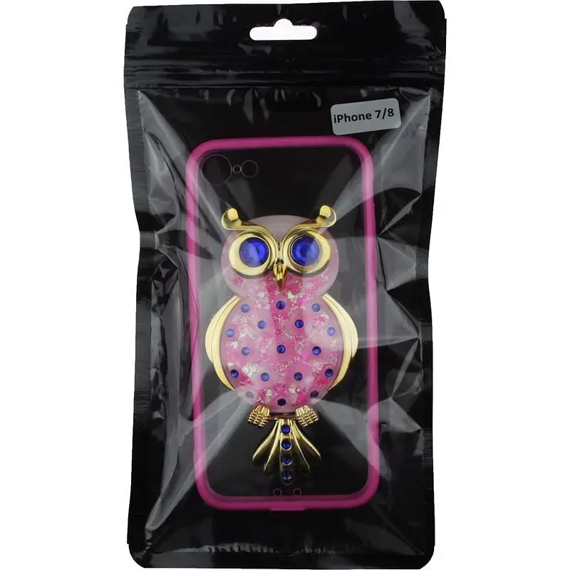 Чохол-накладка Toto TPU Case Decorative Stones iPhone 7/8/SE 2020 Owl Pink - фото 2