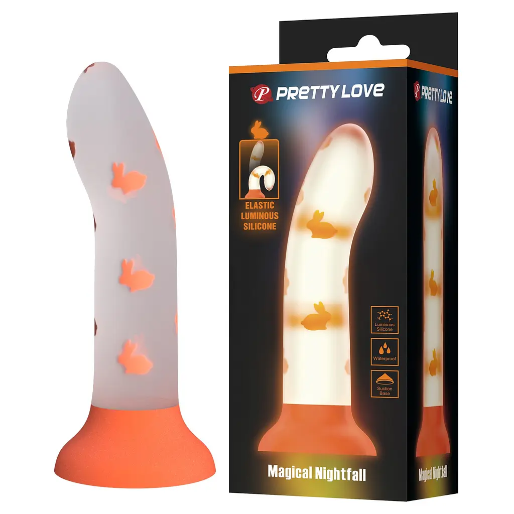Фалоімітатор PRETTY LOVE - Magical Nightfall, Luminous Suction base PRETTY LOVE BW-008120NY 99946
